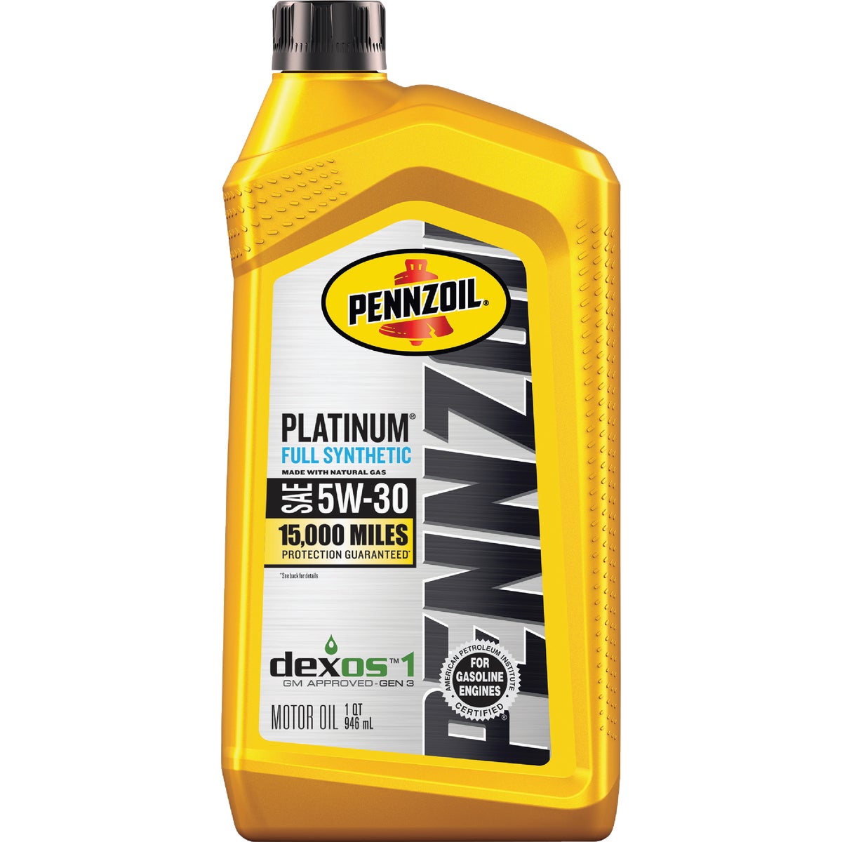 Pennzoil Platinum Full Synthetic 5W-30 Motor Oil, 1 Qt. Image 1