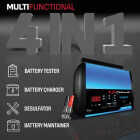 Schumacher Fully Automatic 6V and 12V 15A Auto Battery Charger Image 3