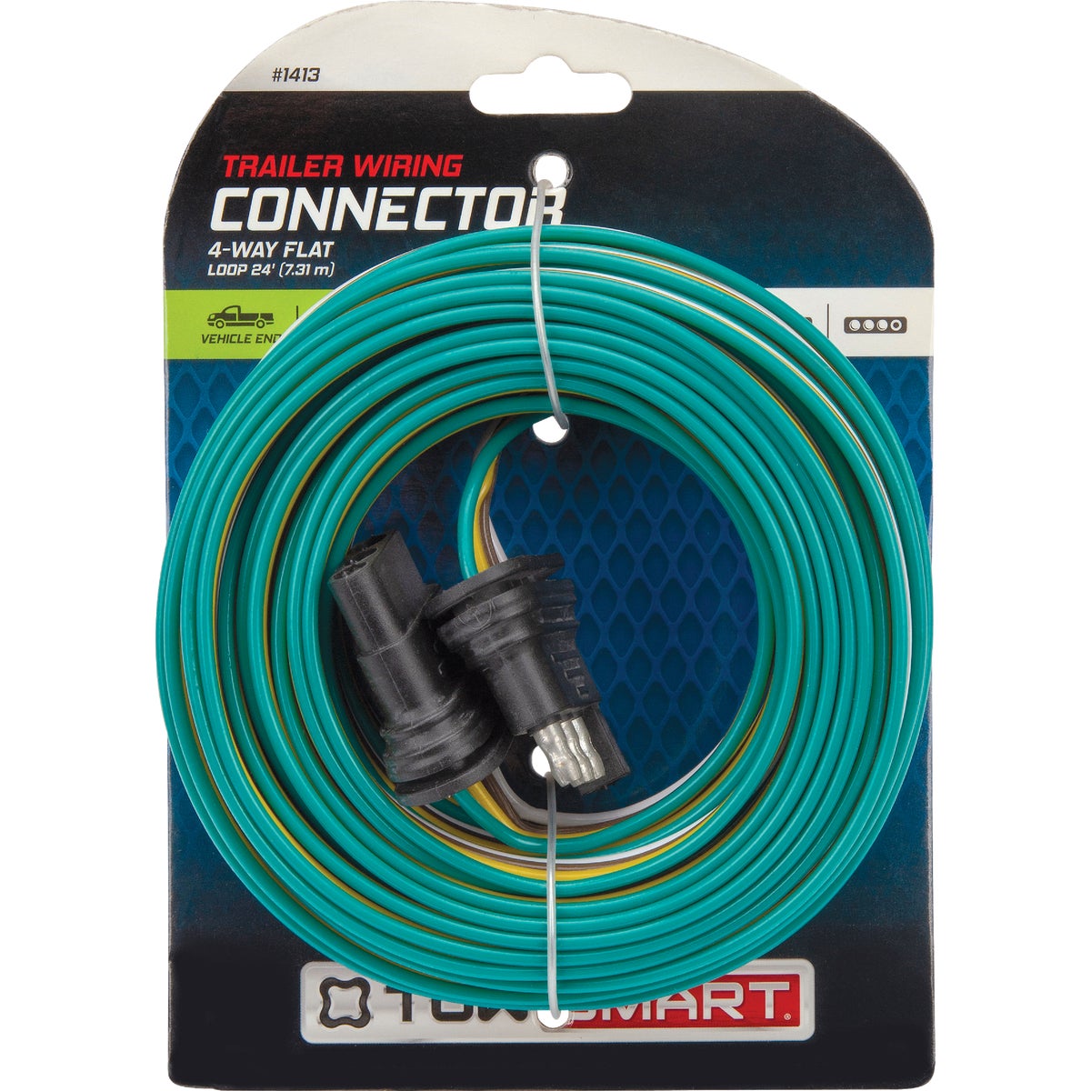 Towsmart 24 Ft. 18 Ga. 4-Way Flat Trailer Wiring Connector Image 6