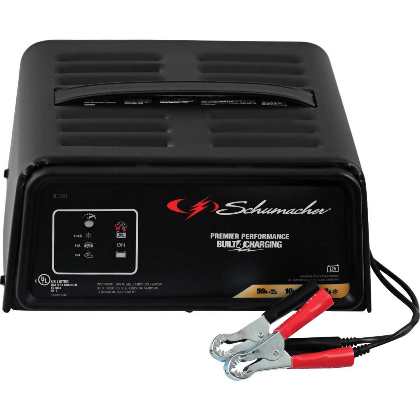 Schumacher 12V 50A Automatic Battery Charger Image 1