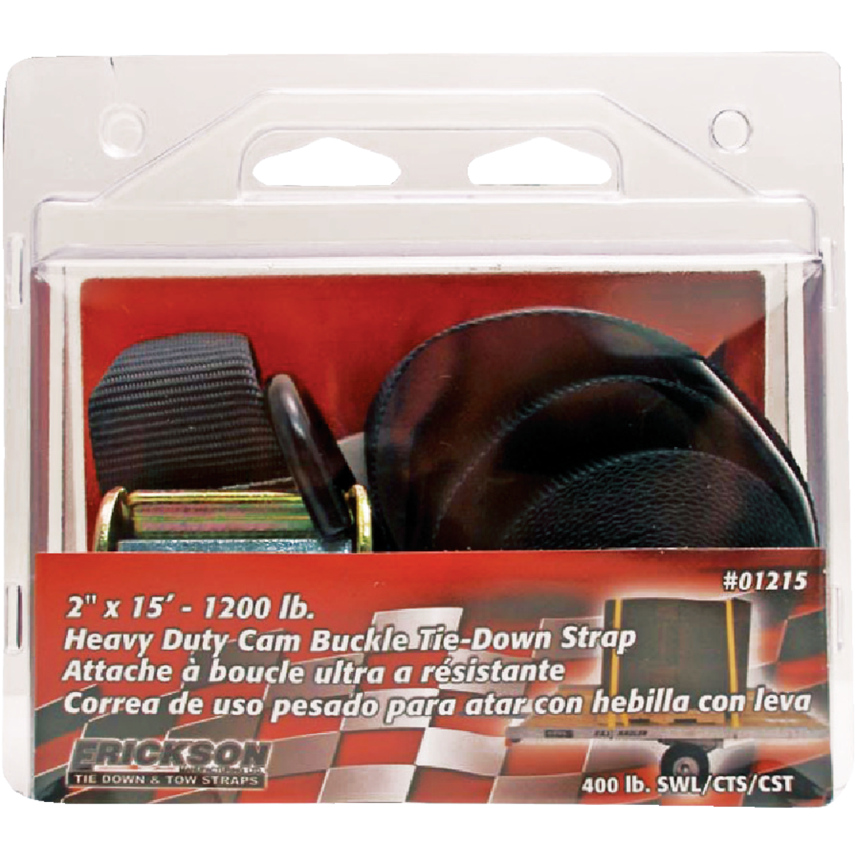 Erickson 2" x 15' Polyester Tie Down Strap Image 2