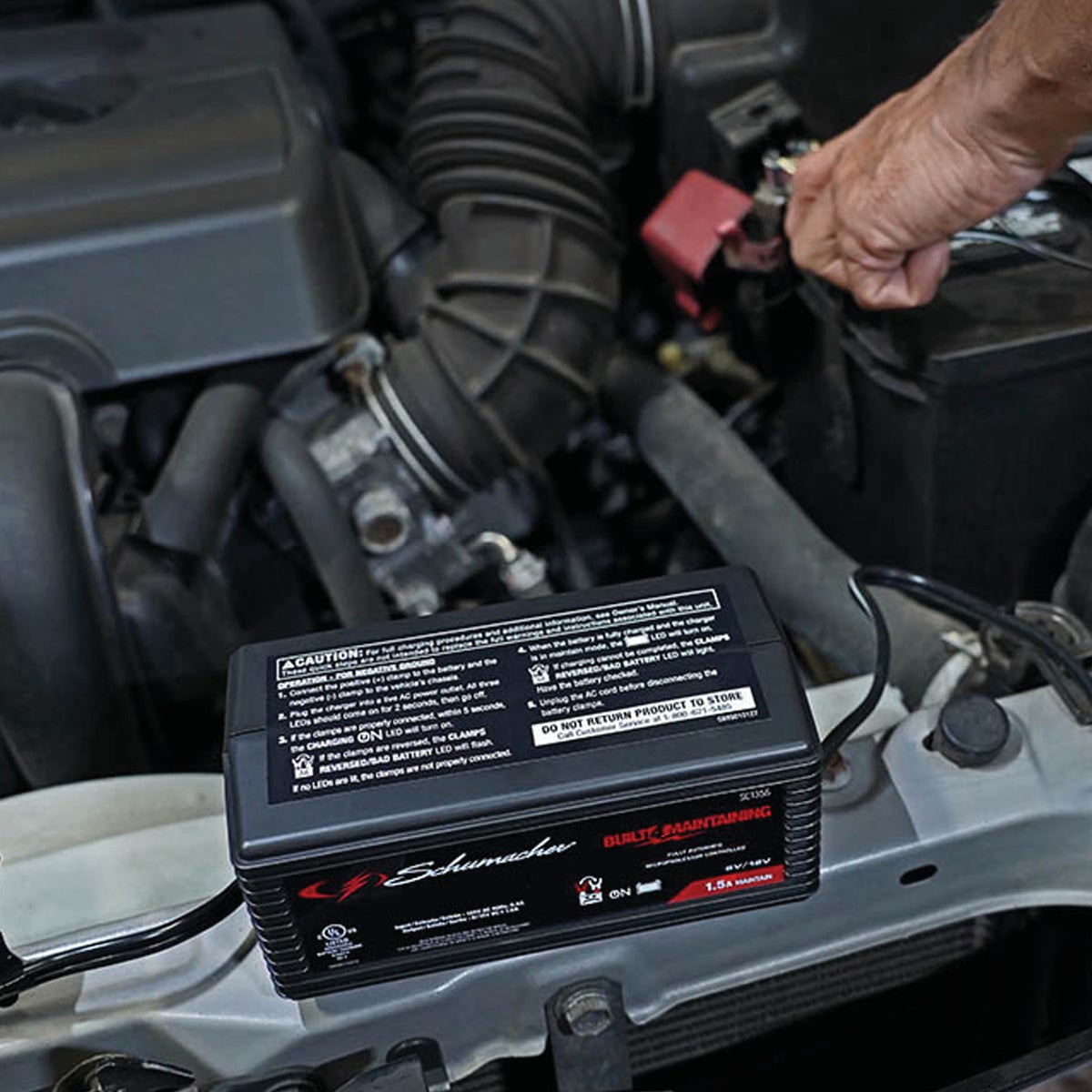  Schumacher Automatic 6V and 12V 1.5A Auto Battery Charger/Maintainer Image 5