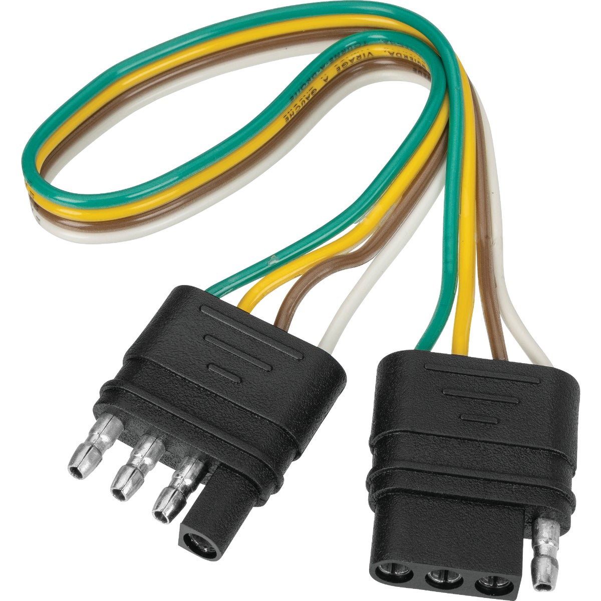 TowSmart 12 In. 4-Wire Flat to 4-Wire Flat Extension Connector Image 3