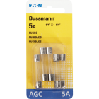 Bussmann 5A 250V AGC Glass Tube Automotive Fuse (5-Pack) Image 2