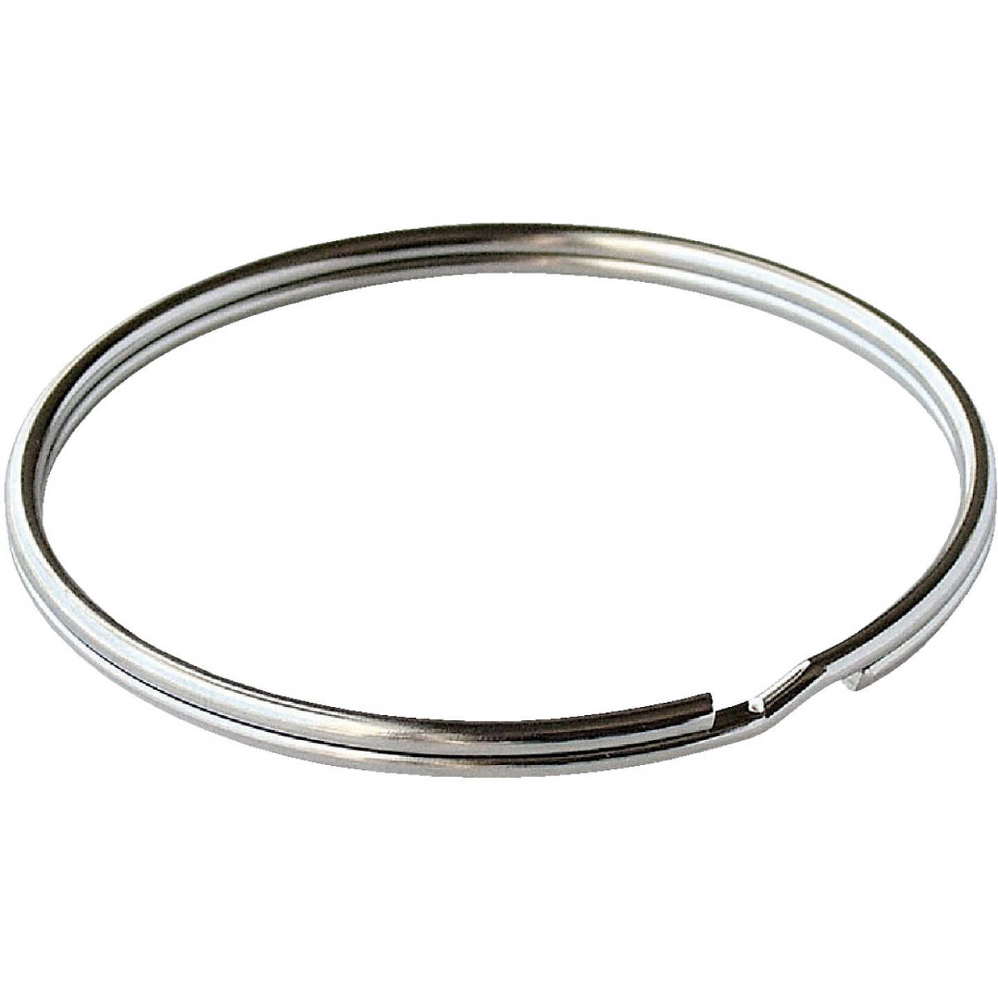 Lucky Line Tempered Steel Nickel-Plated 2 In. Key Ring Image 1