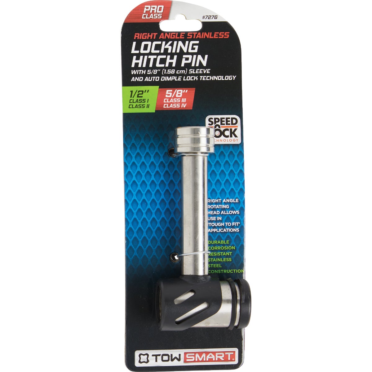 TowSmart 1/2 In. Right Angle Locking Hitch Pin with 5/8 In. Sleeve Image 2