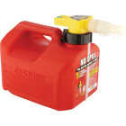 No-Spill 1-1/4 Gal. Plastic Gasoline Fuel Can, Red Image 2