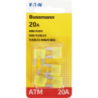 Bussmann 20A 32V ATM Blade Mini Automotive Fuse (5-Pack) Image 2