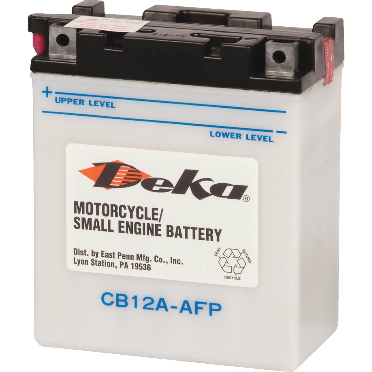 Deka 12-Volt 12 AH Powersport Battery, Left Front Positive Terminal