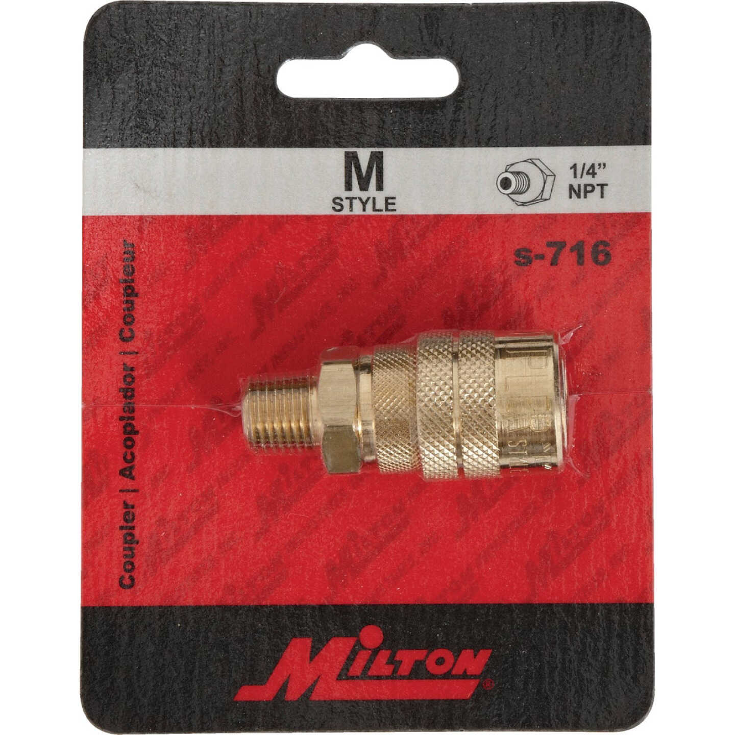 Milton Kwik Change M-Style 1/4 In. Male NPT Coupler Image 2