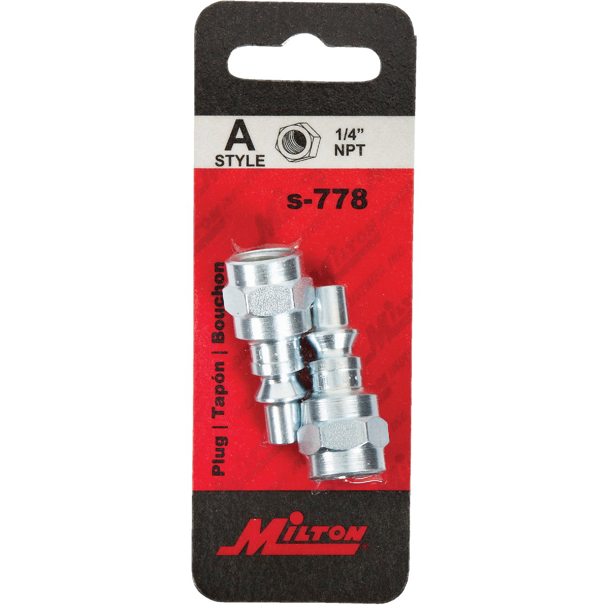 Milton 1/4 In. FPT Steel-Plated A-Style Plug Image 2