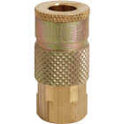 Milton Tru-Flate 1/4 In. FPT T-Style Brass Coupler Image 1