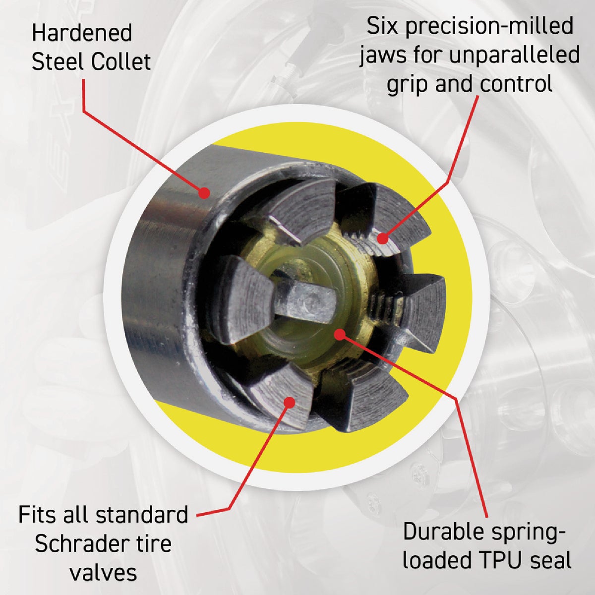 LockNFlate 1/4 NPT 150 psi Open Flow Air Chuck Image 3