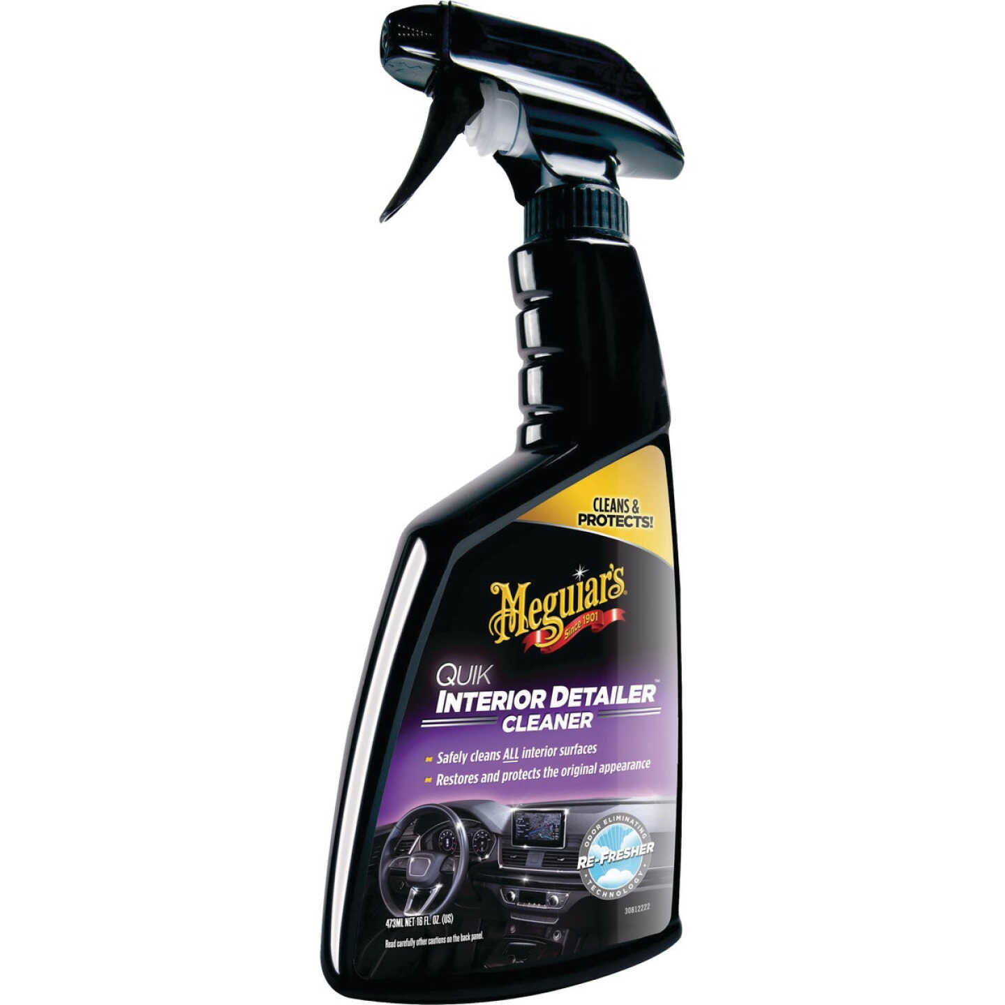 Meguiars 16 Oz. Trigger Spray Quik Interior Detailer Cleaner Image 1