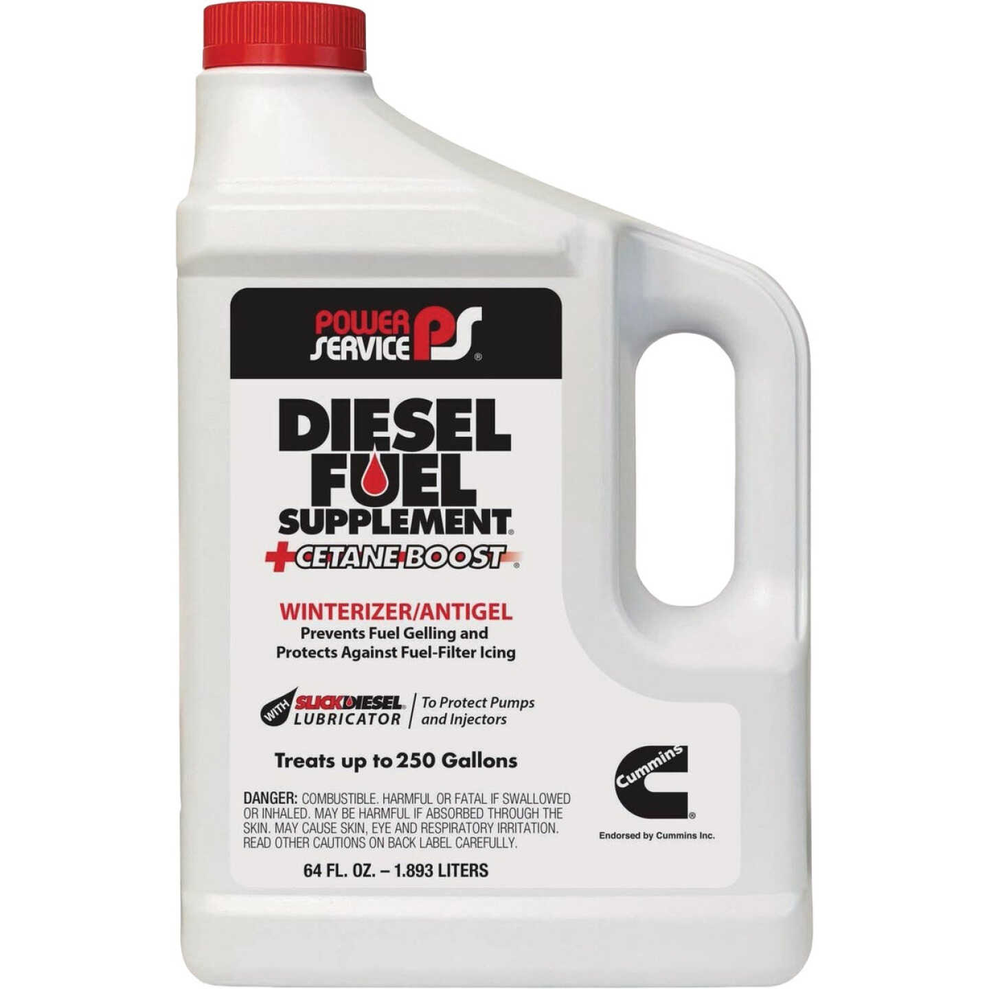 Power Service 64 Oz. Anti-Gel Diesel Fuel Supplement with Cetane Boost Image 1