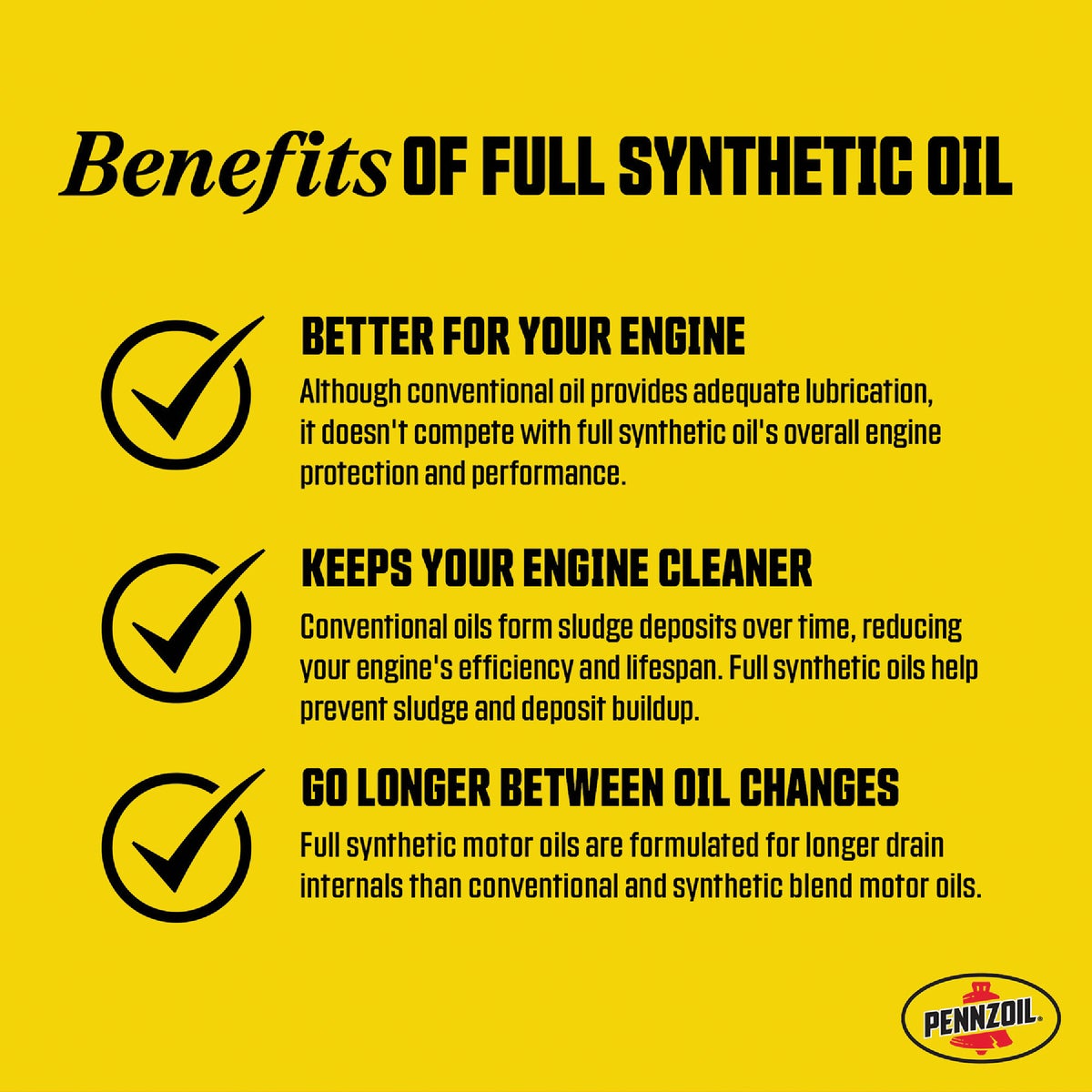 Pennzoil 5W30 1 Qt. Full Synthetic High Mileage Motor Oil Image 5