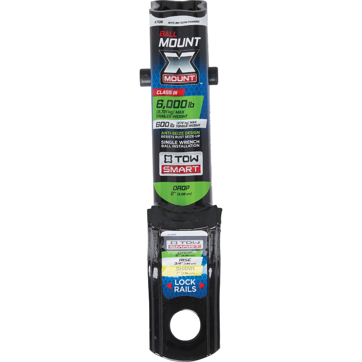 TowSmart X-Mount Class III 2 In. Drop Hitch Draw Bar, 6000 Lb. Capacity Image 2