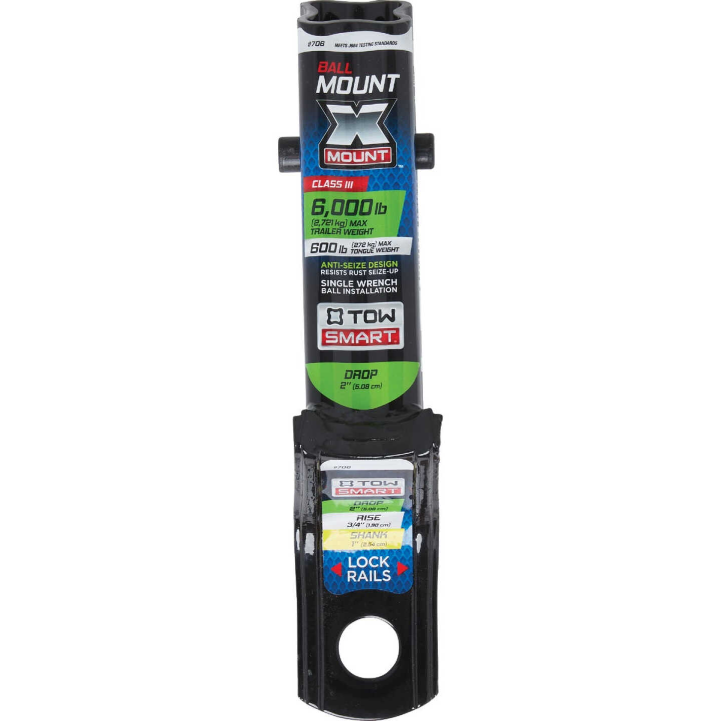 TowSmart X-Mount Class III 2 In. Drop Hitch Draw Bar, 6000 Lb. Capacity Image 2