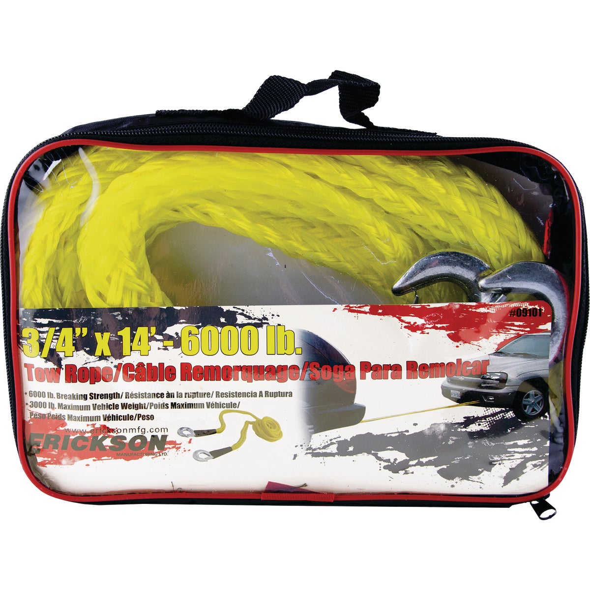 Erickson 6000 Lb. 3/4 In. x 14 Ft. Tow Rope Image 2