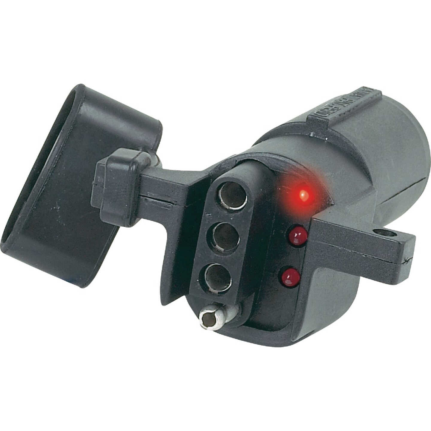 Hopkins Towing Solutions 6-Round to 4-Flat LED Test Adapter Image 1