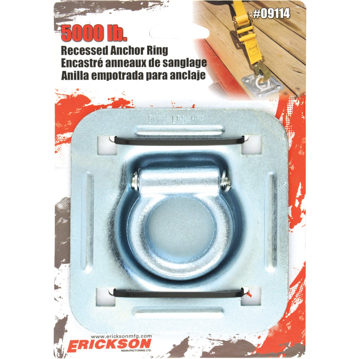 Erickson Recessed 5000 Lb. Anchor Ring Image 2