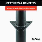 Curt 2000 Lb. A-Frame Jack With Top Handle, 15 In. Travel Image 4
