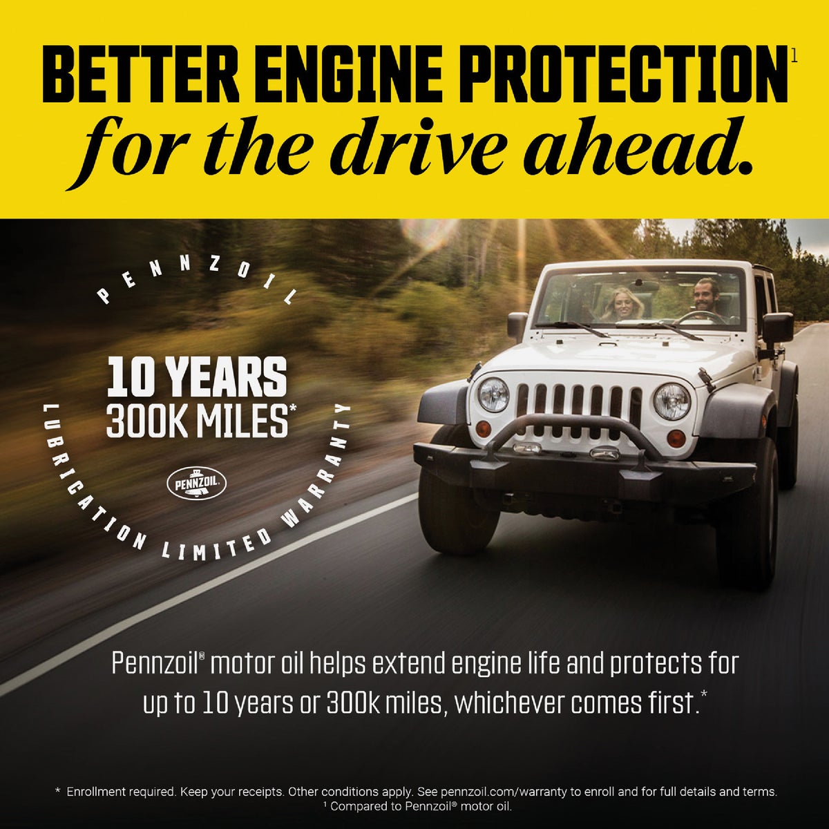 Pennzoil 5W20 1 Qt. Full Synthetic High Mileage Motor Oil Image 3