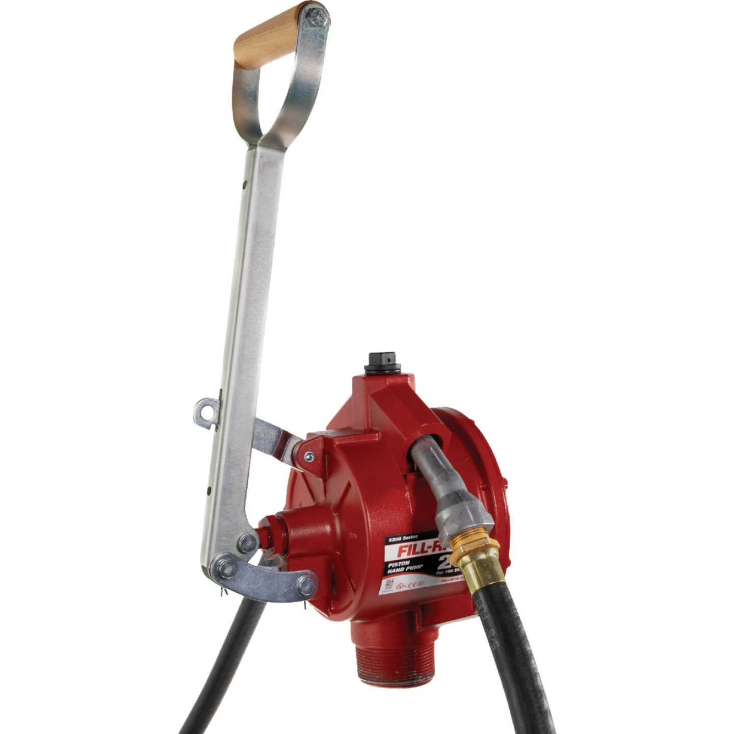 Fill-Rite Piston Hand-Operated Fuel Transfer Pump with Nozzle Spout Image 1