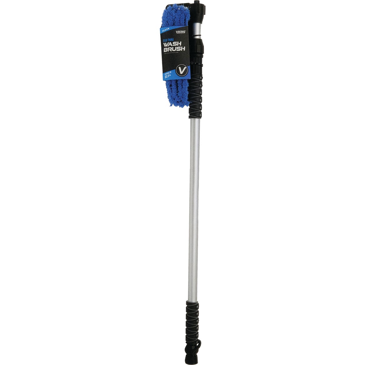Viking 10 In. Deluxe Flo-Thru Wash Brush with 38 In. to 63-1/2 In. Telescoping Handle