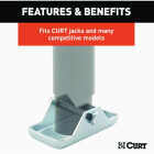 CURT Bolt-On Trailer Jack Foot Plate Image 4