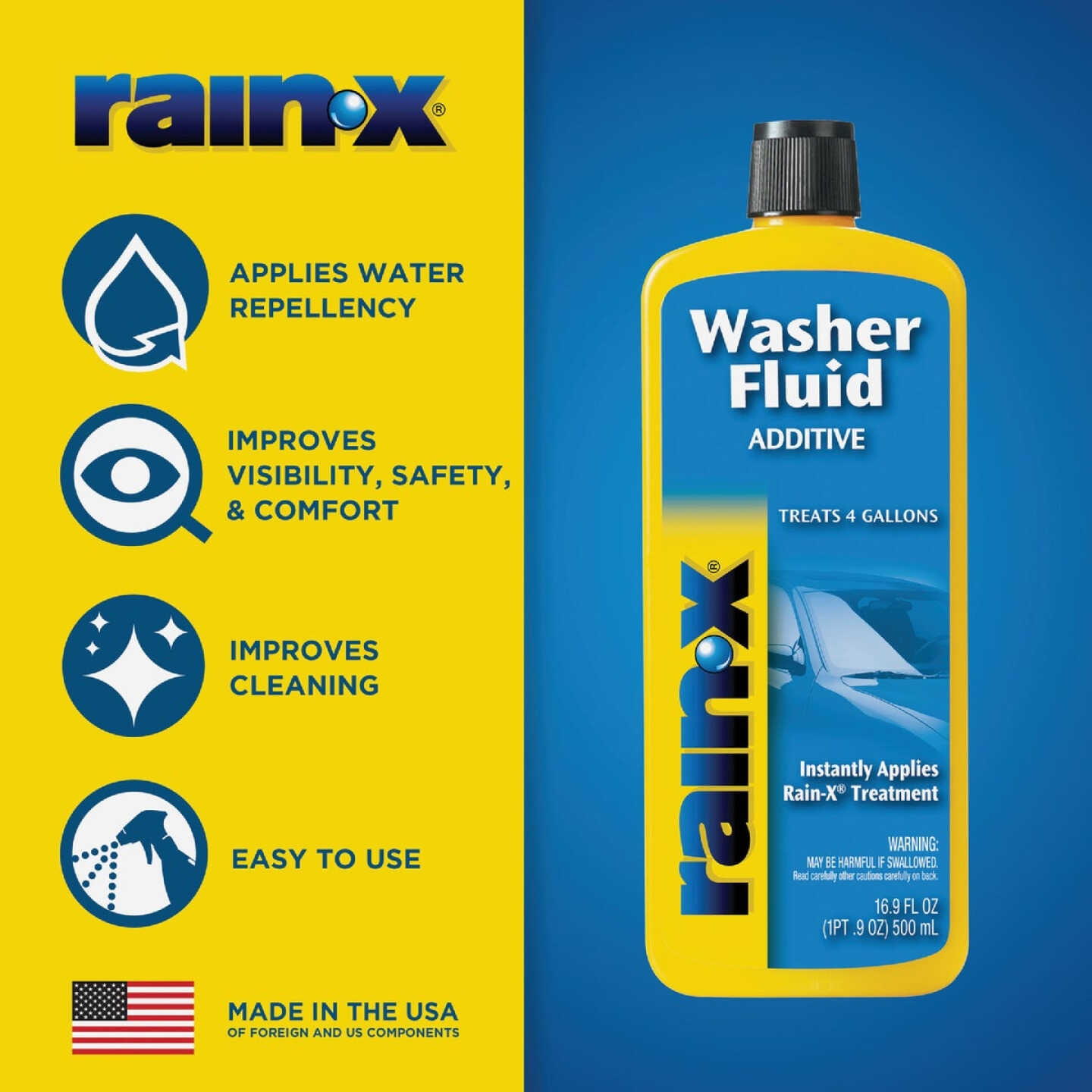 Rain-X 16.9 Oz. Squeeze Bottle Windshield Washer Additive Image 6