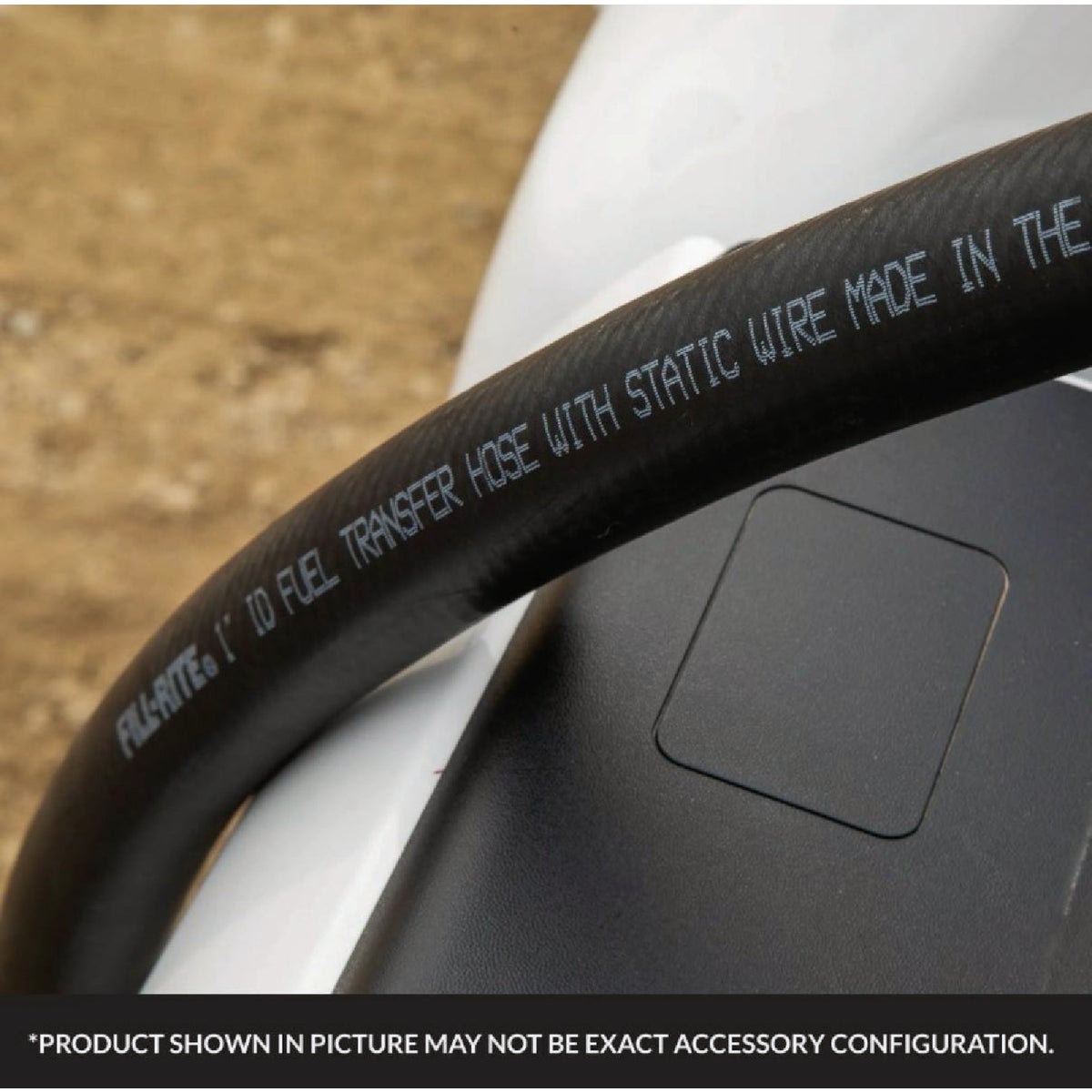 Fill-Rite 1 In. x 12 Ft. Rubber Fuel Transfer Hose with Static Wire and Internal Spring Guards Image 2