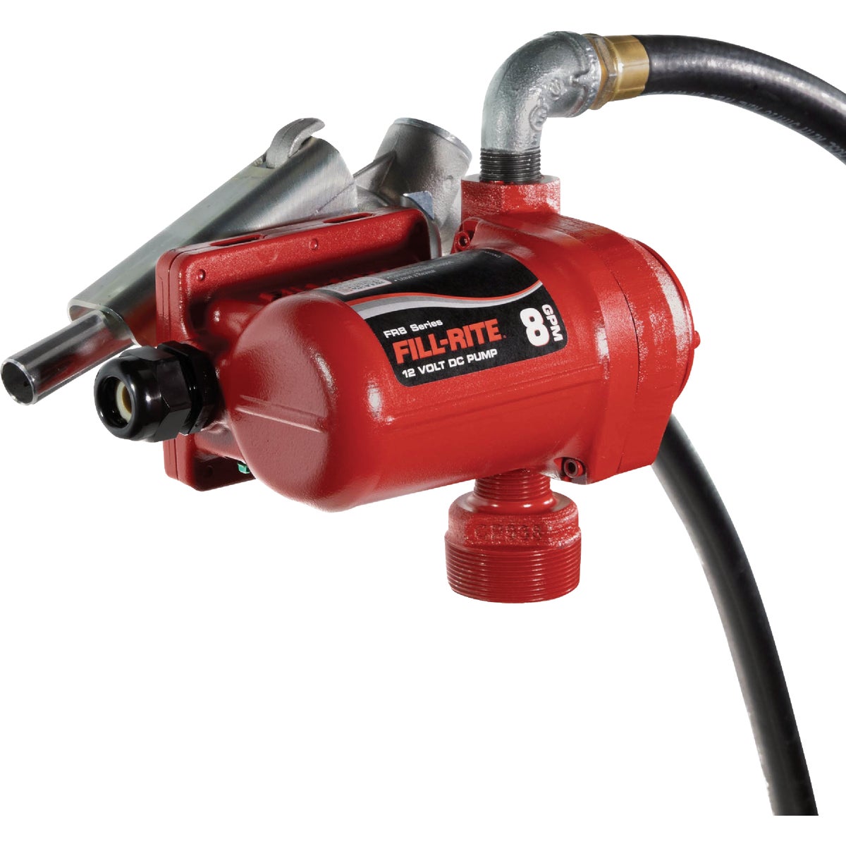 Fill-Rite 12V DC 8 GPM Fuel Transfer Pump with Nozzle