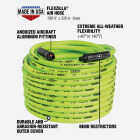 Flexzilla 3/8 In. x 100 Ft. Polymer-Blend Air Hose with 1/4 In. MNPT Fittings Image 2