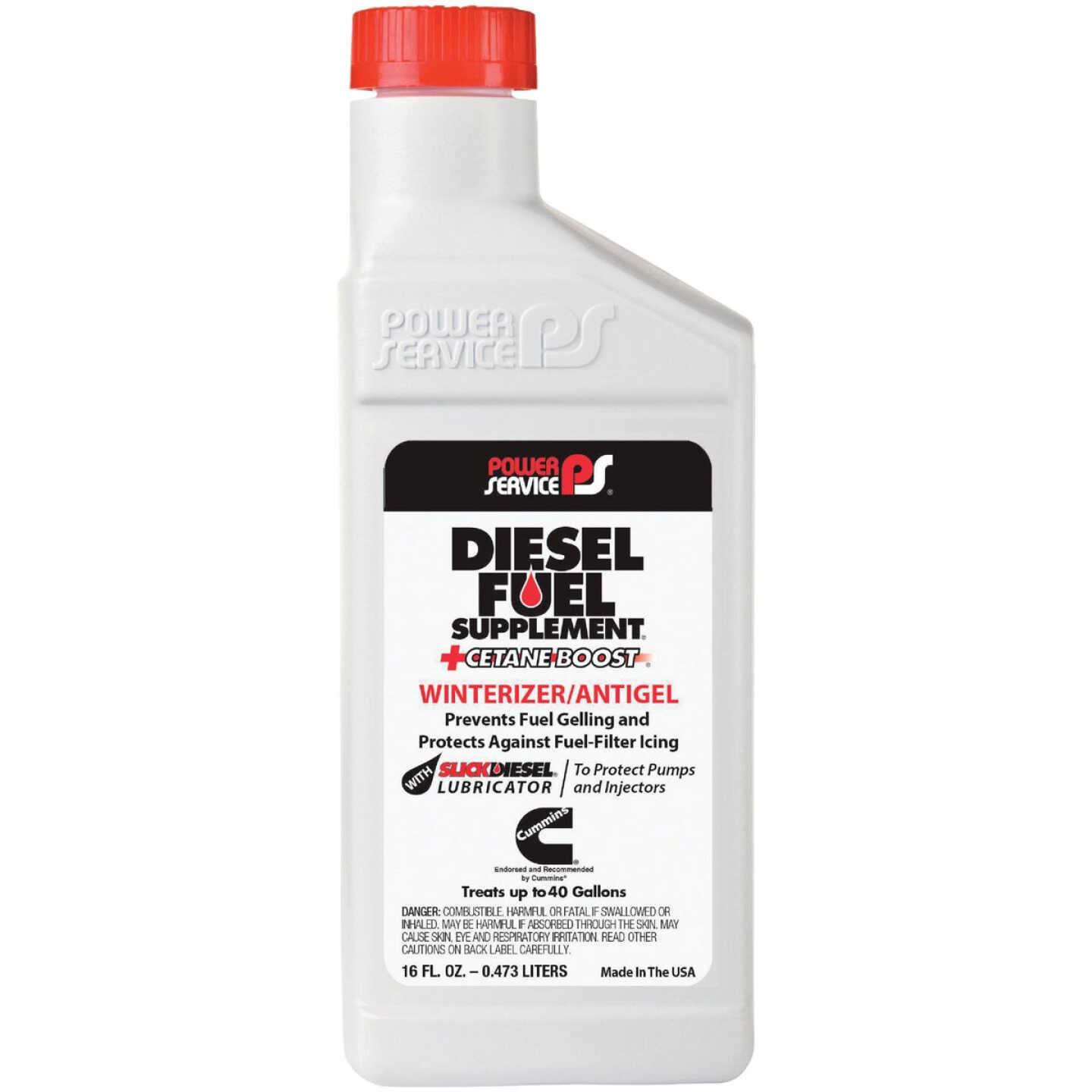 Power Service 12 Oz. Diesel Winterizer/Anti-Gel Fuel Supplement + Cetane Boost Image 1
