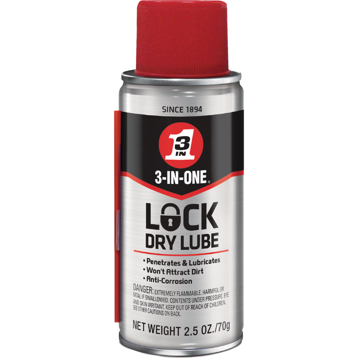 3-IN-ONE 2.5 Oz. Aerosol Lock Dry Lubricant Image 1