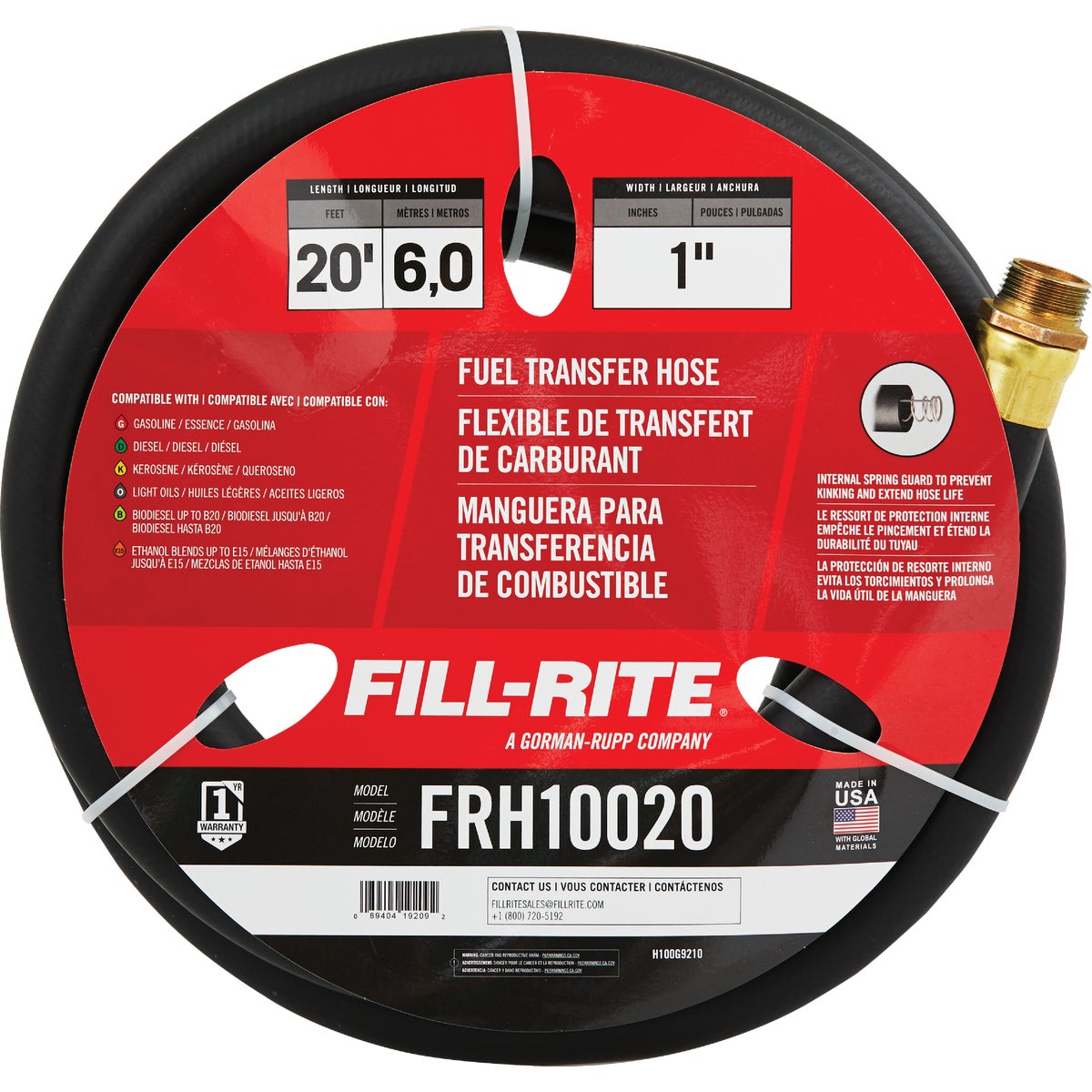 Fill-Rite 1 In. x 20 Ft. Fuel Transfer Hose Image 2