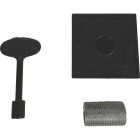 Blue Flame Black Finish Universal Square Flange & 3 In. Matching Key Black Finish Image 1