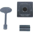 Blue Flame Universal Square Flange & 3 In. Matching Key Image 1
