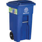 Toter 32 Gal. Recycling Trash Can with Lid Image 1
