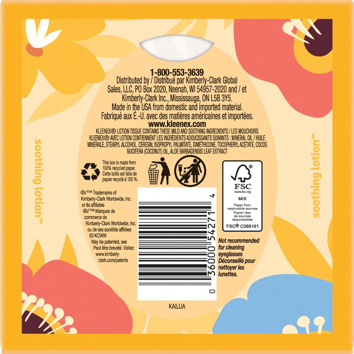 Kleenex Soothing Lotion 60 Count 3-Ply Facial Tissues
Cube Box Image 5