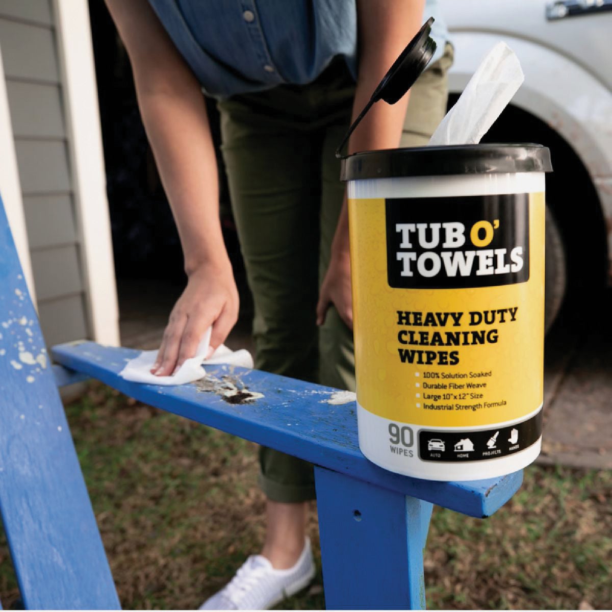 Tub O' Towels Heavy Duty Cleaning Wipes (90-Count) Image 6