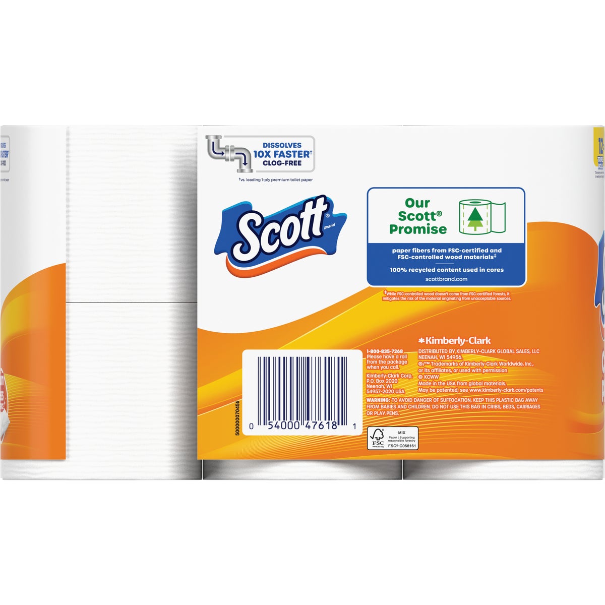 Scott Comfort Plus Extra Soft Toilet Paper (12 Triple Rolls) Image 3
