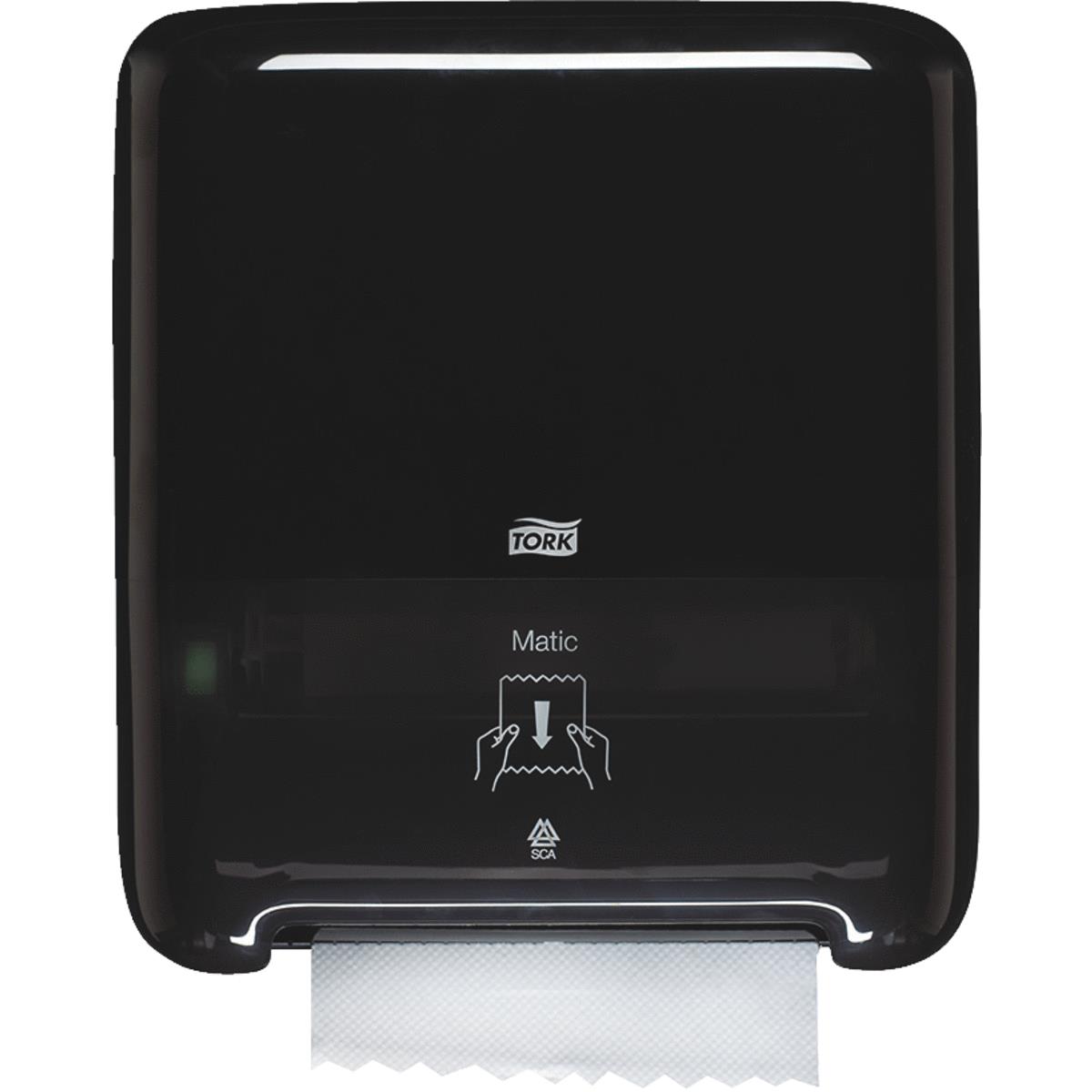 BLACK ROLL TOWEL CABINET