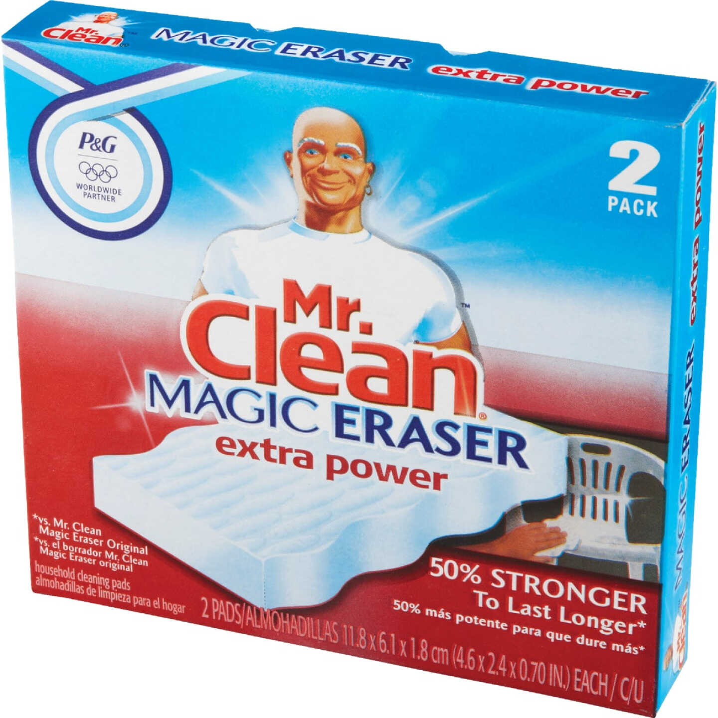 Mr. Clean Magic Eraser Whole Home Extra Durable Cleansing Pad (2-Count) Image 3