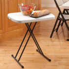 Lifetime 26 In. x 18 In. White Granite Personal Folding Table Image 3