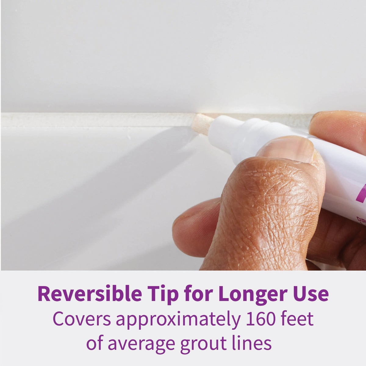 Rejuvenate Grout Renewer Pen, White (2 Count) Image 4