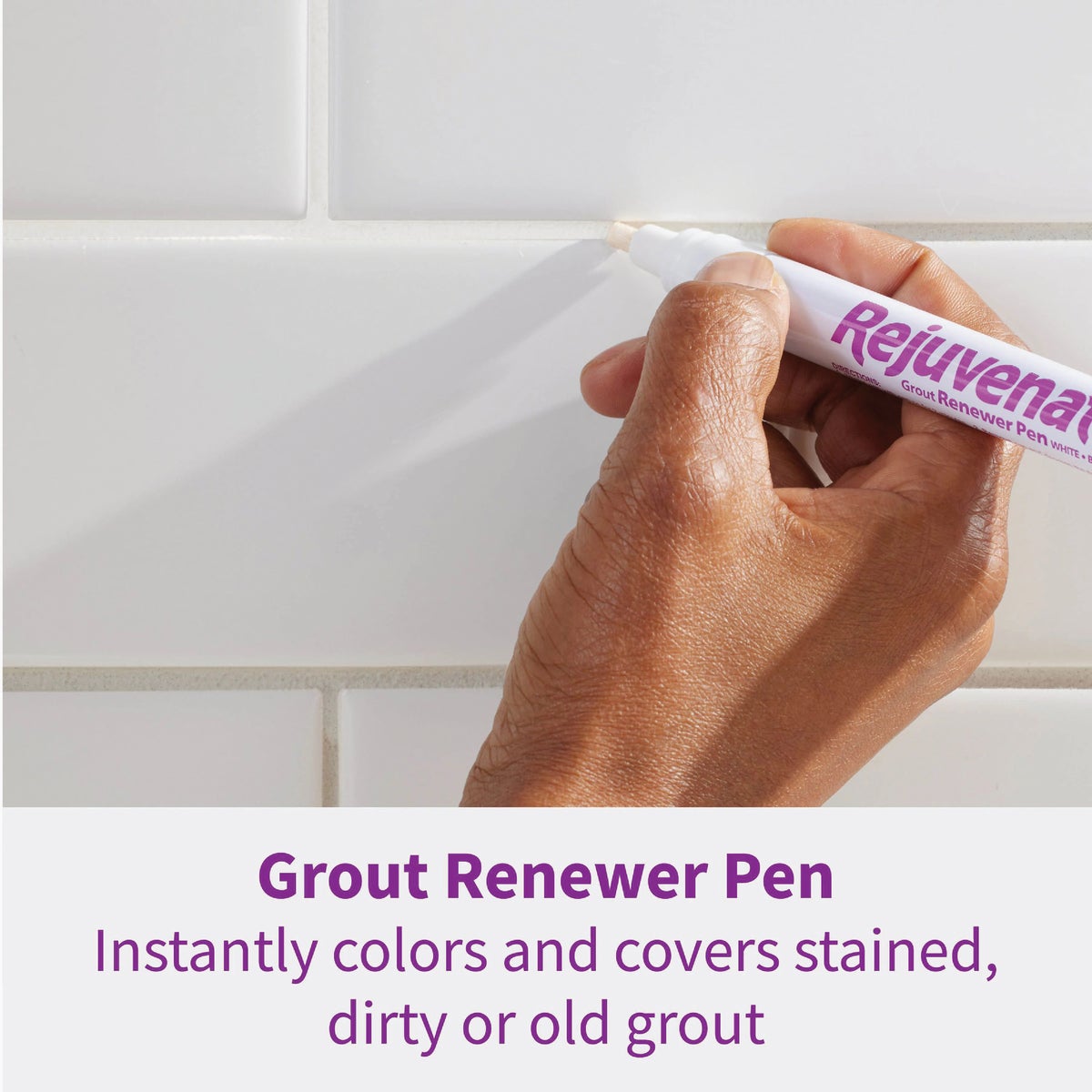 Rejuvenate Grout Renewer Pen, White (2 Count) Image 2