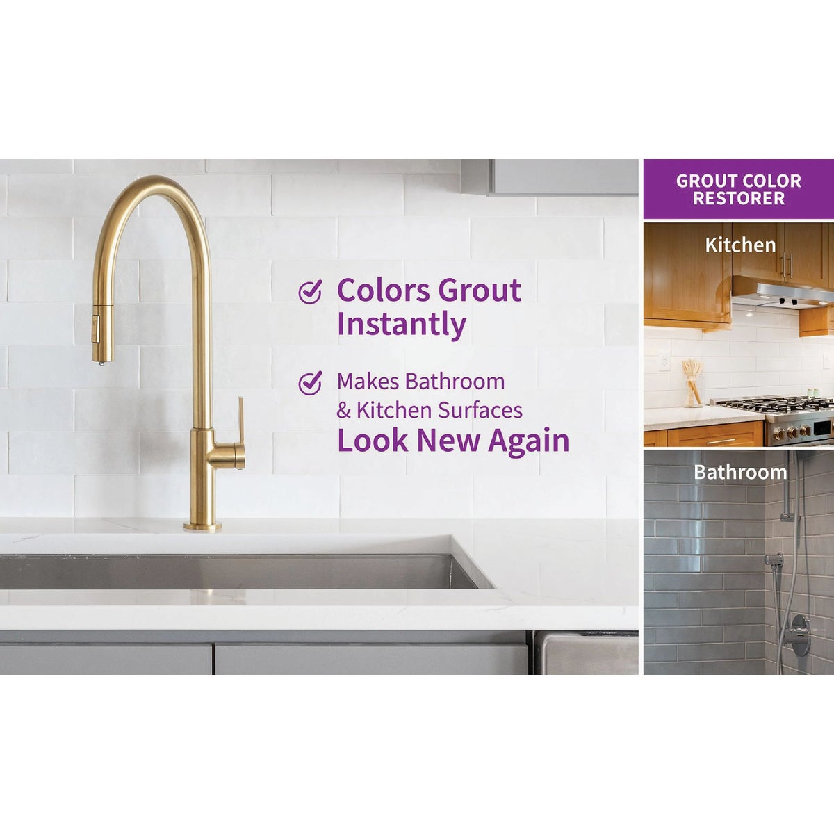 Rejuvenate Grout Renewer Pen, White (2 Count) Image 3