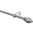 Levolor Egg 48 In. To 84 In. 5/8 In. Single Satin Nickel Curtain Rod Image 1